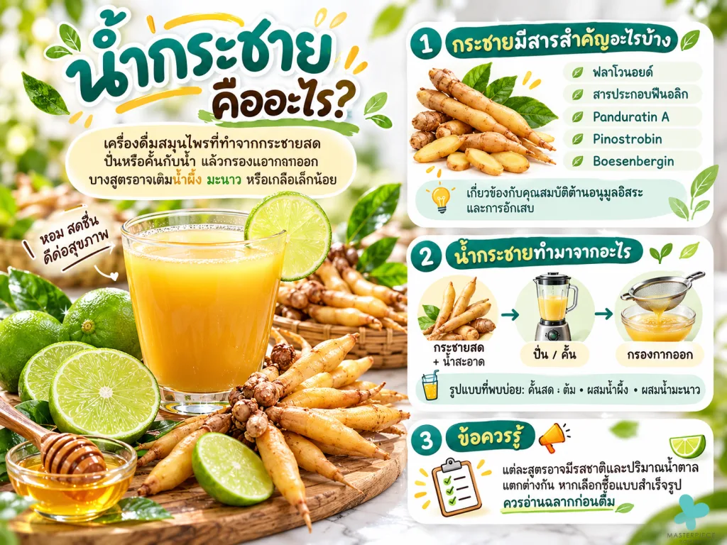 น้ำกระชาย คืออะไร?