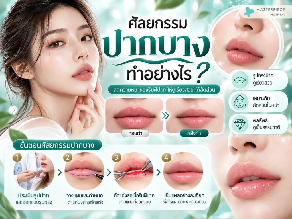 ศัลยกรรมปากบางทำอย่างไร?