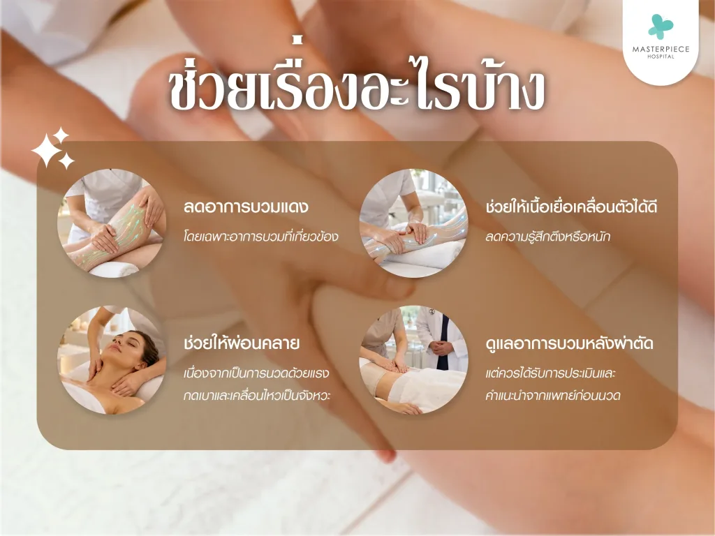 นวดเดรนน้ำเหลืองช่วยอะไรได้บ้าง?
